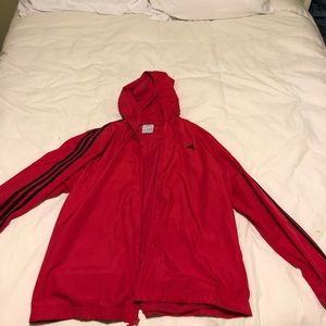 adidas Jackets & Coats - Vintage Adidas Red Windbreaker adidas Jackets & Coats - Vintage Adidas Red Windbreaker